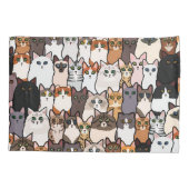 Leuk zo veel katten en Kittens collage Kussensloop (Achterkant)