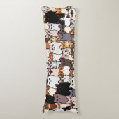 Leuk zo veel katten en Kittens collage Lichaamskussen (Voorkant Verticaal)