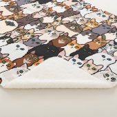 Leuk zo veel katten en Kittens collage Sherpa Deken (3/4)