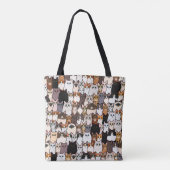 Leuk zo veel katten en Kittens collage Tote Bag (Achterkant)