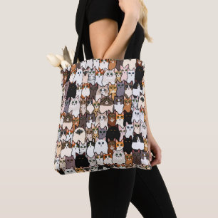 Leuk zo veel katten en Kittens collage Tote Bag