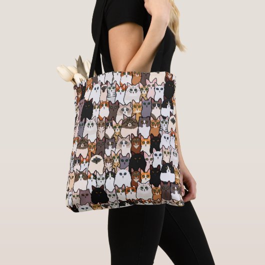 Leuk zo veel katten en Kittens collage Tote Bag (Dichtbij)