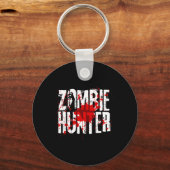 Leuk Zombie Hunter Ontwerp voor Jongens Meisjes Ha Sleutelhanger (Voorkant)