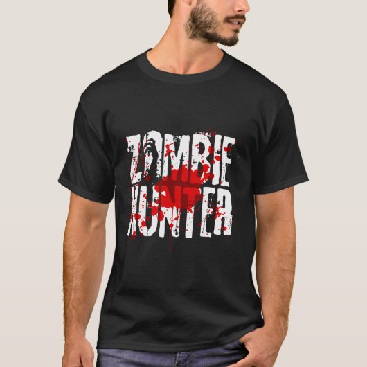Leuk Zombie Hunter Ontwerp voor Jongens Meisjes Ha T-shirt (Voorkant)