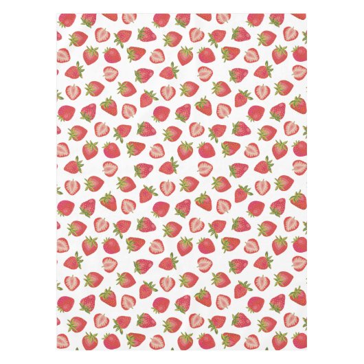 Leuk zomer aardbei patroon tafelkleed (Voorkant)