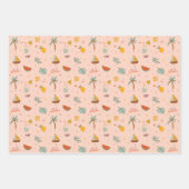 Leuk zomer esthetisch patroon inpakpapier vel (Voorkant)