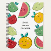 Leuk Zomer Fruit Patroon Dagelijks en Maandelijks Planner (Voorkant)