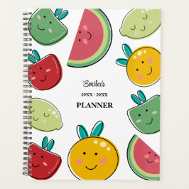 Leuk Zomer Fruit Patroon Dagelijks en Maandelijks Planner