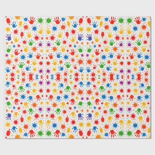 Leuk zomer geïnspireerd inpakpapier (Vlak)