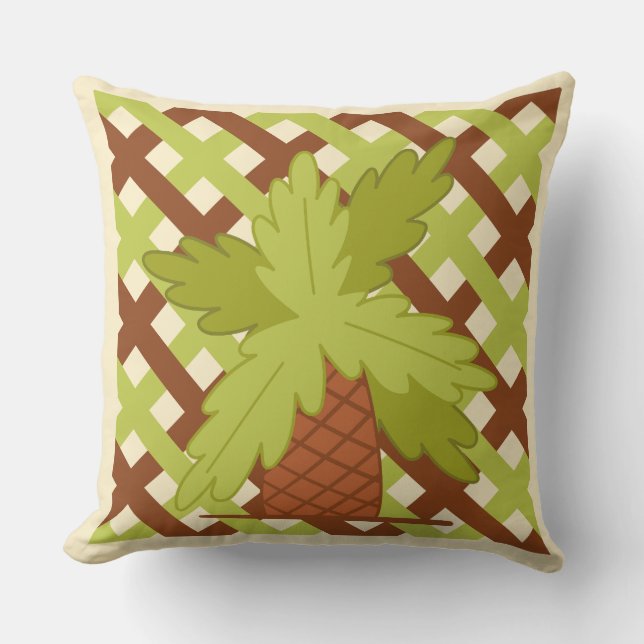 Leuk zomerontwerp ananas lattic achtergrond kussen (Voorkant)