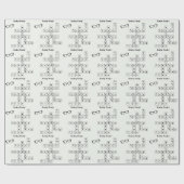 Leuk "Zondag klaar!" Kruiswoordbrillenkunst Cadeaupapier (Vlak)