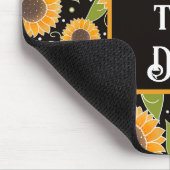 Leuk Zonnebloem Bloemen Patroon Vrolijk Aangepast Muismat (Hoek)