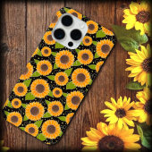 Leuk zonnebloem geel zwart patroon Case-Mate iPhone case