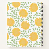 Leuk Zonnebloem Patroon Chef recept Notitieboek (Achterkant)