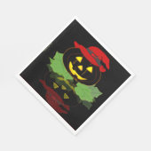Leuk zwart en Oranje Halloween feest Servet (Hoek)