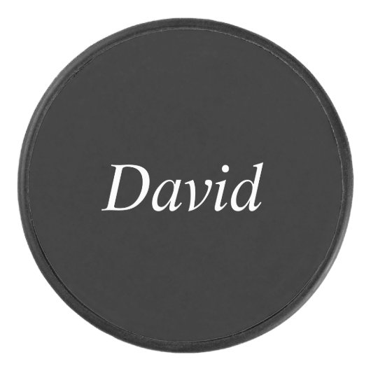 Leuk zwart en wit hockey puck (Voorkant)