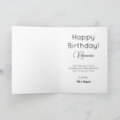 Leuk Zwart Goud Glitter 80e Verjaardag Kaart (Binnen)