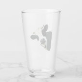 Leuk Zwart Wit Holstein Koe Boerderij Dier Glas (Achterkant)