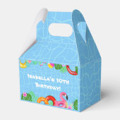 Leuk Zwembad Party Zwemmen Verjaardag Favoriet Box Bedankdoosjes (Voorkant Zijde)