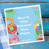 Leuk Zwembad Party Zwemmen Verjaardag Servet