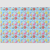 Leuk Zwembad Party Zwemmen Verjaardag Tissuepapier (Voorkant)