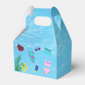 Leuk Zwembad Verjaardagsfeestje Favor Box Bedankdoosjes (Achterkant)
