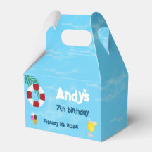 Leuk Zwembad Verjaardagsfeestje Favor Box