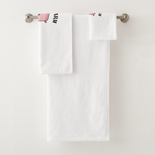 Leuk Zwemmen Krokodil Quote Badhanddoek Bad Handdoek (Insitu)