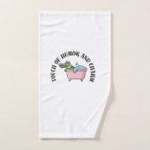 Leuk Zwemmen Krokodil Quote Badhanddoek Bad Handdoek (Handdoek)