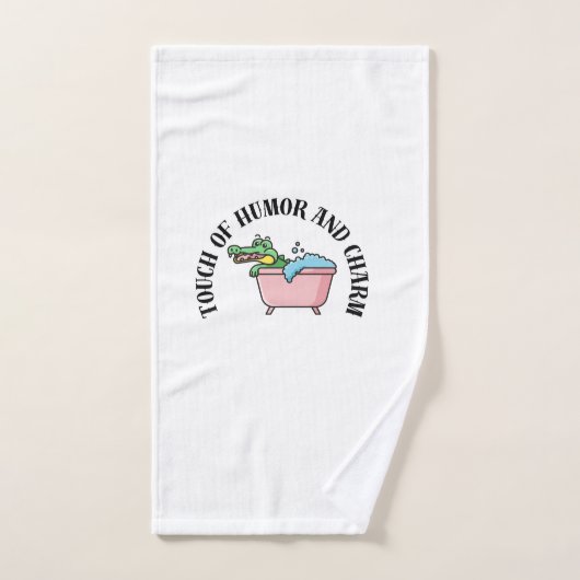 Leuk Zwemmen Krokodil Quote Badhanddoek Bad Handdoek (Handdoek)