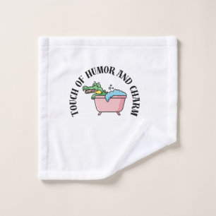 Leuk Zwemmen Krokodil Quote Badhanddoek Bad Handdoek