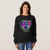 Leuke16e verjaardag Airbrush Graffiti Retro 1 Trui (Voorkant volledig)