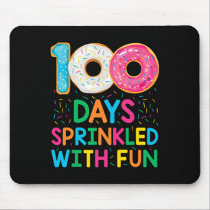 Leuke 100 dagen bestrooid met leuke donut school l muismat
