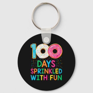 Leuke 100 dagen bestrooid met leuke donut school l sleutelhanger