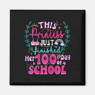 Leuke 100e dag van de school prinses Schattigee Ki Magneet