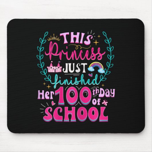 Leuke 100e dag van de school prinses Schattigee Ki Muismat (Voorkant)