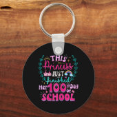Leuke 100e dag van de school prinses Schattigee Ki Sleutelhanger (Voorkant)