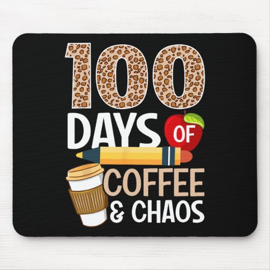 Leuke 100ste dag van de school leraar 100 dagen ko muismat (Voorkant)