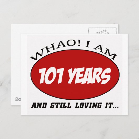 Leuke 101 jaar oude design briefkaart (Voorkant / Achterkant)