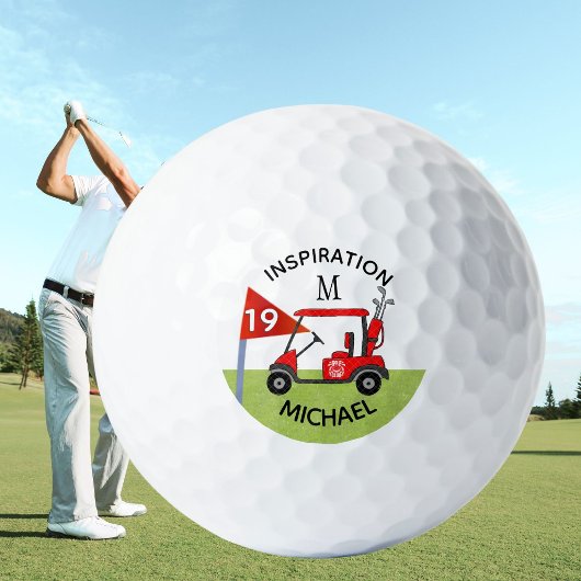 Leuke 19e Hole Aangepaste Kar Persoonlijk Golfballen