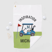 Leuke 19e Hole Aangepaste Kar Persoonlijk Golfhanddoek (Insitu)