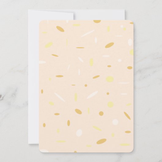 Leuke 1e beeday pastel uitnodiging (Achterkant)