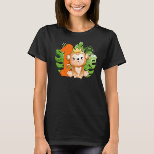 Leuke 1e Verjaardag Jongens Aap 1 Jaar Oud Safari T-shirt
