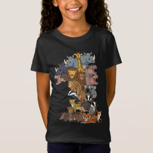 Leuke 1e verjaardag Safari Zoo Dieren Figuren Kind T-shirt