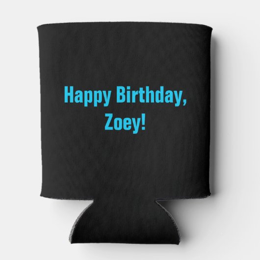 Leuke 21e verjaardag AANGEPASTE TEKST Foto Blikjeskoeler (Achterkant)