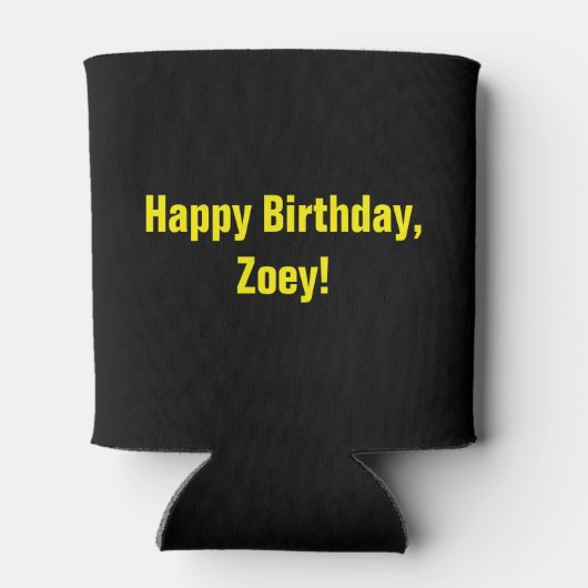 Leuke 21e verjaardag AANGEPASTE TEKST Foto Blikjeskoeler (Achterkant)