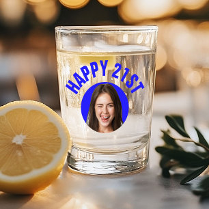 Leuke 21e verjaardag AANGEPASTE TEKST Foto Shot Glas