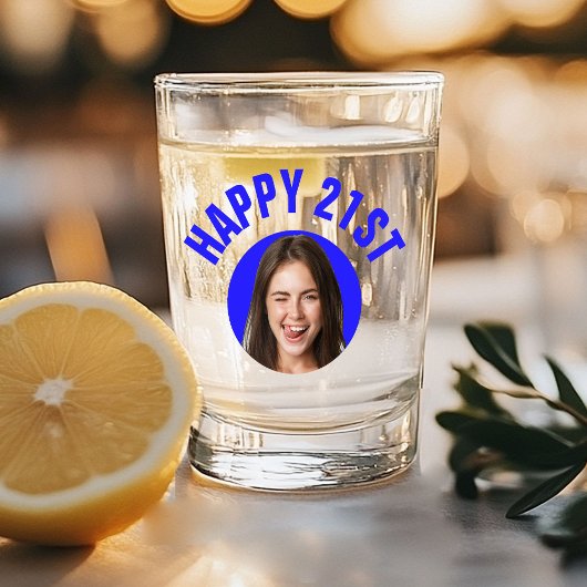 Leuke 21e verjaardag AANGEPASTE TEKST Foto Shot Glas