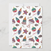 Leuke 25 foto collage Kerstmis Bauble Patroon Feestdagenkaart (Achterkant)