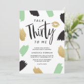 Leuke 30e verjaardag uitnodiging (Staand voorkant)